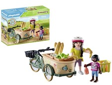 PLAYMOBIL Country 71306 Contadina con Bicicletta da carico, Un Mezzo di Trasport