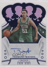 2019-20 Panini Crown Royale Rookies Blue 69/75 Tremont Waters #CR-TWT Auto in5