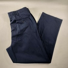 Wearguard Straight Leg Pleated Blue Uniform Work Pant Size Men Size Actual 34x29