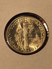 1943d mercury dime - 90% silver - full split bands - gem uncirculated — photo 5