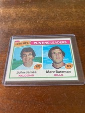1977 Topps - League Leaders John James, Marv Bateman #6 - FREE SHIPPING