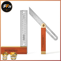Schreinerwinkel 2-Teilig 200Mm Verstellbare GleitschräGe 230Mm Edelstahl