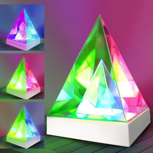 Infinity Triangle Light - 3D Geometric USB Powered Infinity Lamp for Bedroom,...