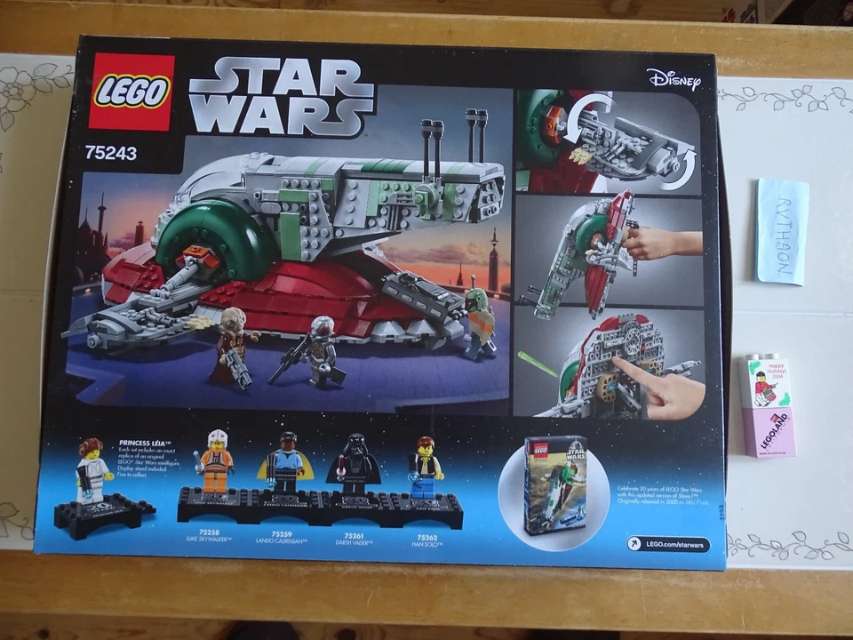 BOITE LEGO NEUVE - SEALED BOX STAR WARS 75243 SLAVE I 20TH ANNIVERSARY EDITION - Photo 2/4
