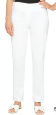 Womens White Stretch Pants 8P Ruby Road