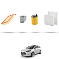 Hoffcar Wartungsset - 4 Filter FüR Citroen C3 Ii 1.4 Hdi 50Kw Ab 2009