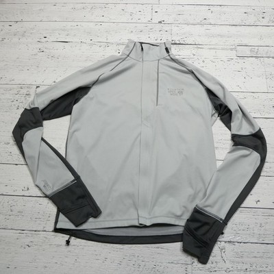 Mountain Hardwear Jacket Mens Large Gray Air Shield Active Softshell Performance
