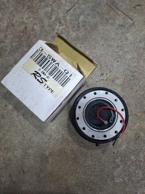 6 Hole Steering Wheel Quick Release Hub Racing Adapter Snap Off Bolt Black