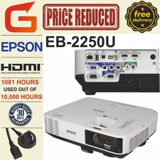 CHEAP Epson EB-2250U 5,000 Lumens Projector (1081 HRS USED OUT OF 10,000 HRS)