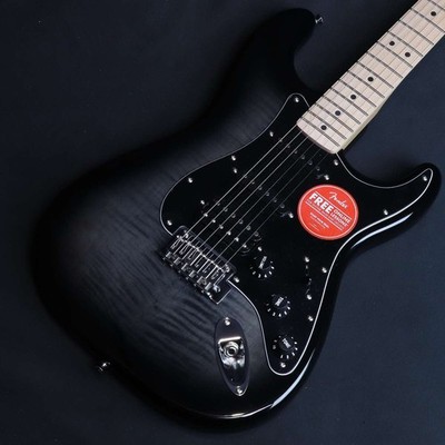 Squier by Fender Affinity Series Stratocaster FMT HSS Black Maple Pickguard Blac