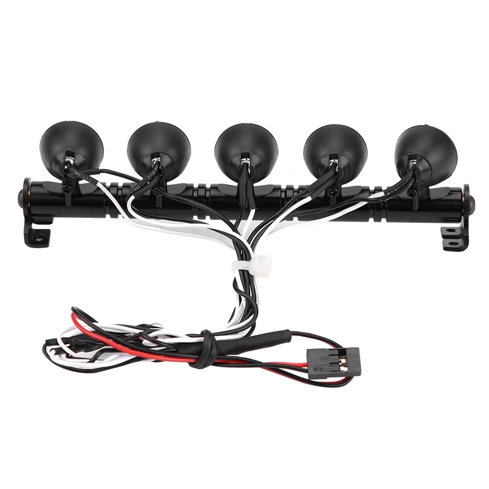 5 LEDs Light Bar Headlight Lamp Accessory Part For AXAIL Scx10 RC C CU.