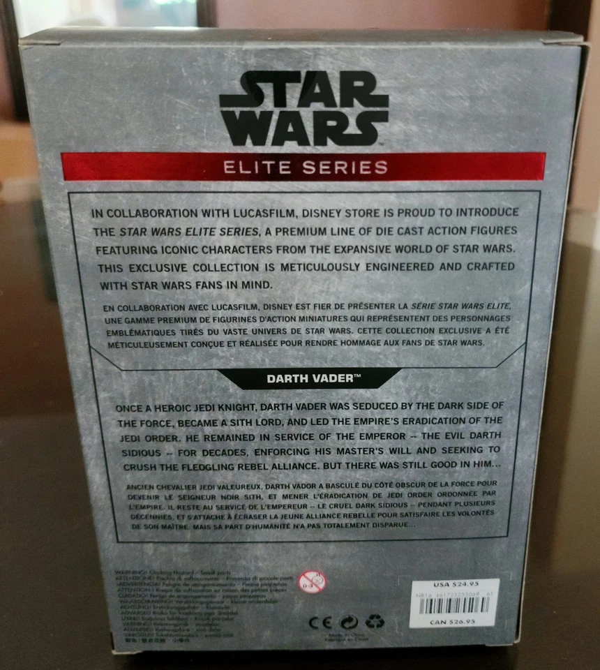 Boneco de ação Star Wars Elite Series fundido Darth Vader exclusivo da Disney Store - Imagem 2 de 4