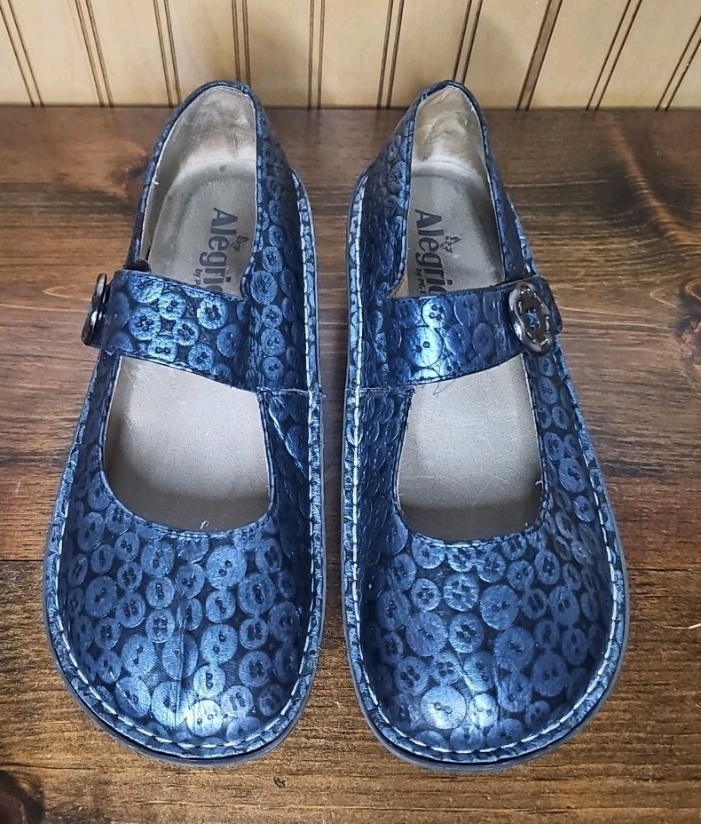 Alegria Paloma Blue Button PAL-213 Sz EU 40 Mary Jane Nurse  display picture 3