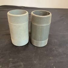 Unbranded 3" x 6" PVC Sch 80 Threaded Nipple LOT OF 2