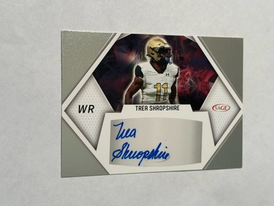 TREA SHROPSHIRE SAGE SILVER AUTOGRAPH AUTO RC UAB BLAZERS HAMILTON TIGER CATS