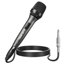 Professional Vocal Microphone for Singing, Dynamic Handheld Wired Karaoke Mic...