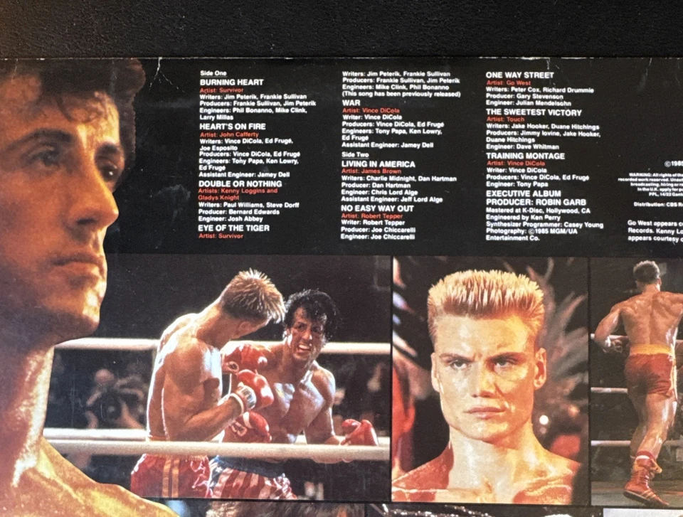 Rocky IV Soundtrack Original vinyl LP Motion Picture Soundtrack 1985 - Image 4 of 4