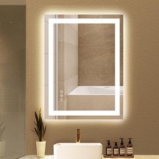24 32 LED Bathroom Mirror with Lights Bathroom Vanity Mirror with Backlit a