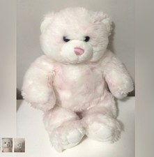 Warm Bear White and Pink Plush Teddy Bear Stuffed Animal Single Unit