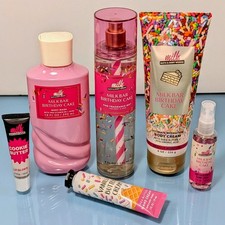 6 Piece MILK BAR BIRTHDAY CAKE Mist Wash Cream Gloss Sanitizer Bath  Body Works