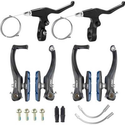 Fahrrad V Bremse Aluminium V-Brake Set Mountainbike Bremsen schwarz blau