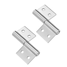 2X 2" Long Steel Small Slip Joint Flag Hinge Lift Off Left Handed Lid Door
