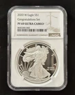 U.S. Mint American Eagle 2020 1 oz Silver NGC PF 69 Ultra Cameo Proof 0.999