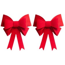 2 pezzi delicato grande fiocco rosso grazioso grande fiocco in feltro rosso pratico fiocco rosso in feltro