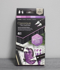 Classique by Spectrum Noir Fair Purple Dual Tip Coloring System 6 Pc. NEW