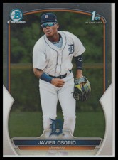 2023 Bowman Javier Osorio Chrome Prospects Detroit Tigers