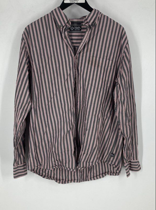 Chaps By Ralph Lauren Mens Multicolor Stretch Button-Up Shirt Size L Lot Of 3