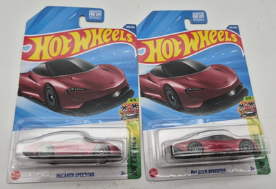 2X  2025 Hot Wheels McLaren Speedtail - Red - #209/250 - HW Exotics 5/5