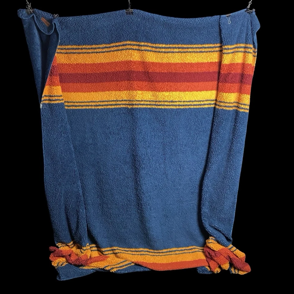 Manta a Rayas PENDLETON Gran Cañón Parques Nacionales Suave Sherpa Vellón Reina Foto 3 de 4