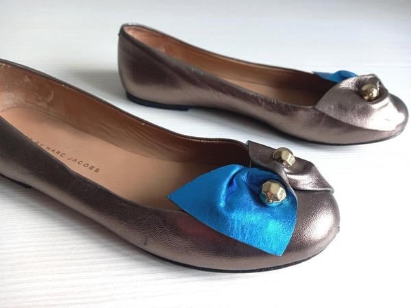 Women Marc Jacobs Heels Gold Leather 37