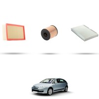 Hoffcar Set Service - 3 Filter FüR Citroen C4 1.6 THP 103Kw Von 2008 Al 2010