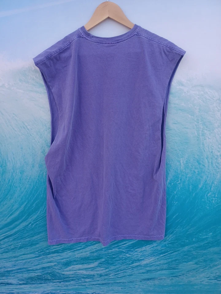 Stussy Muscle Tee Shirt Mens XL Purple Pigment Dyed Bundle Tank Top #0084 - Image 2 of 4