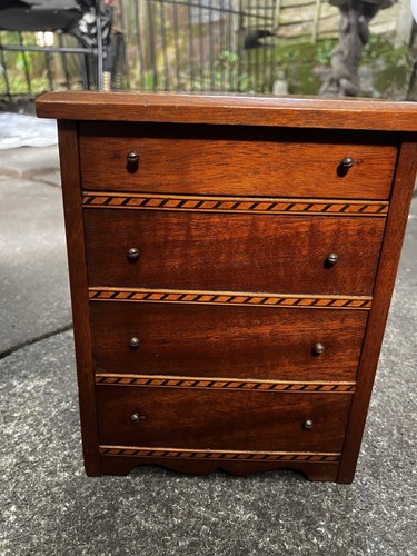 Antique Apprentice Piece Chest Of Drawers Money Box