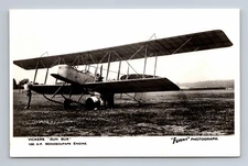 RPPC Vickers Gun Bus RAF RFC Fighter Biplane FB5 FLIGHT Photograph UK Postcard