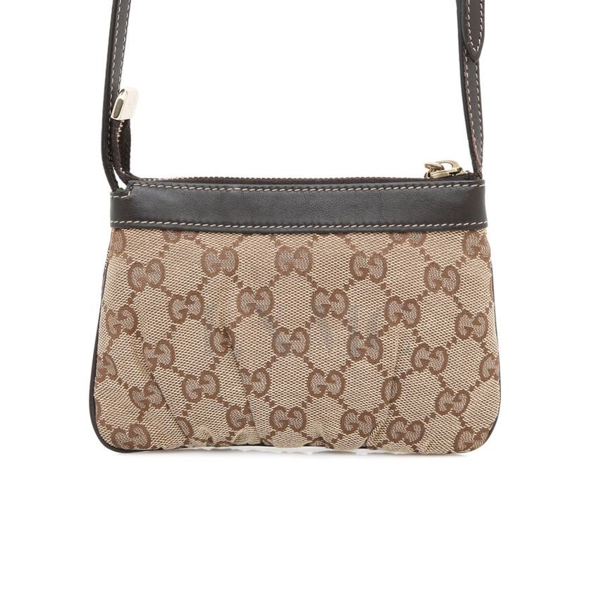 Gucci Vintage GG Logo Fabric Mini Crossbody Bag 212216