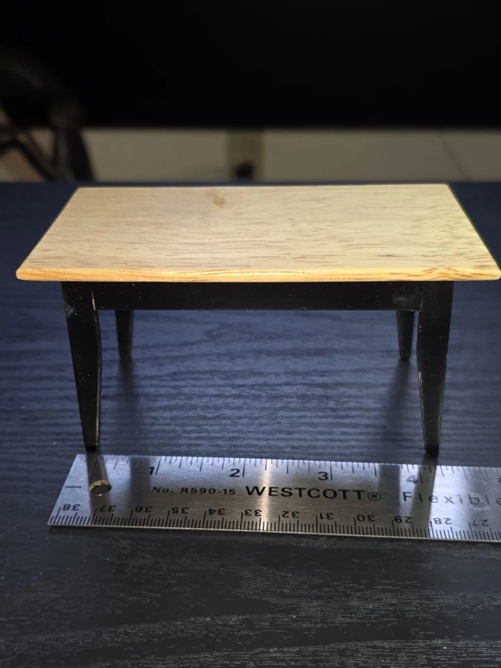 VINTAGE Candlewood Concord Cozinha Mesa de Jantar Casa de Bonecas Miniatura 1:12 Country - Imagem 3 de 4