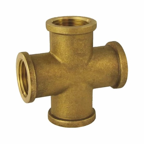 Messing Fitting KreuzstüCk 2 Zoll Ig – Robust & Trinkwassertauglich-image