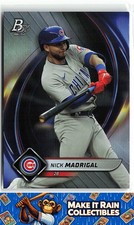 Nick Madrigal 2022 Bowman Platinum #16 Chicago Cubs Baseball