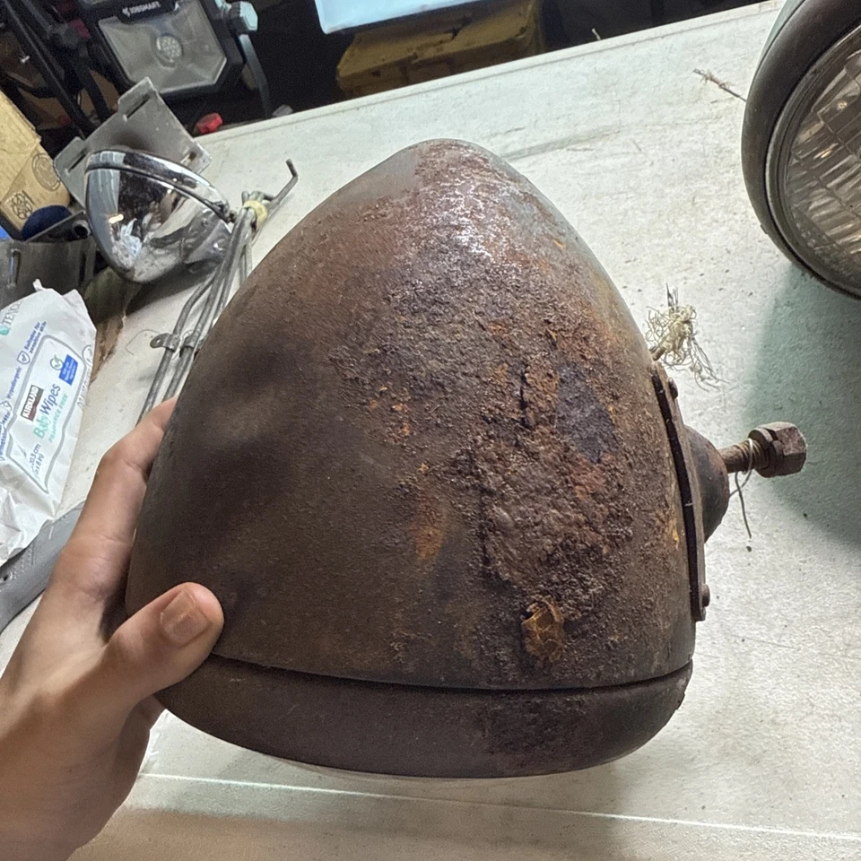 B-L-C 682-J HEADLIGHTS Pair Vintage Accessory Fender Headlamps BLC Hot Rat Rod - Image 4 of 4