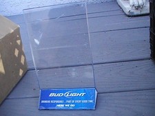 Lot Of 10 Bud Light Table Tent Holder 2011 Promo Here We Go Budweiser 7x4 Beer