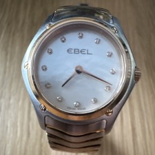 EBEL Classic Wave Damen Quarz Uhr Edelstahl P...