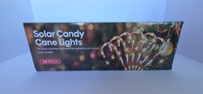 24-Pack Solar Christmas Candy Cane Lights Solar Pathway Lights Xmas Decorations