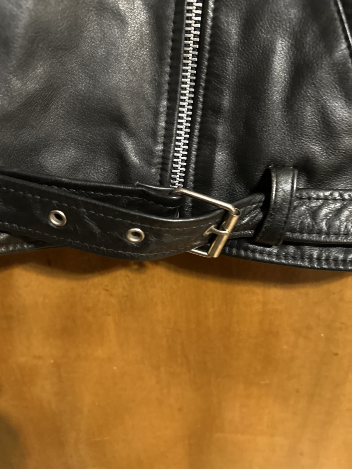 OffRoad Leather Jacket Size 14 Solid Black Women - image 3