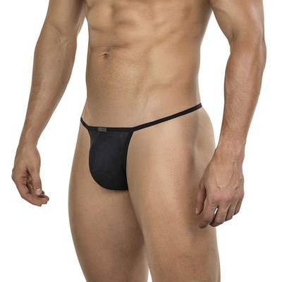 Clever Moda Vortex EOS Thong Herren Unterwäsche Männer String durchsichtig Mesh schwarz