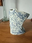 Red Wing Pottery SPONGEWARE Vase / Pitcher Sotapitcher Minnesota Shaped Pottery