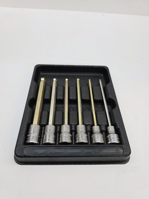#ad Snap On 206EFABLM 3 8quot; Drive 4 to 10mm Metric Long Ball Hex Bit Socket Set $149.99